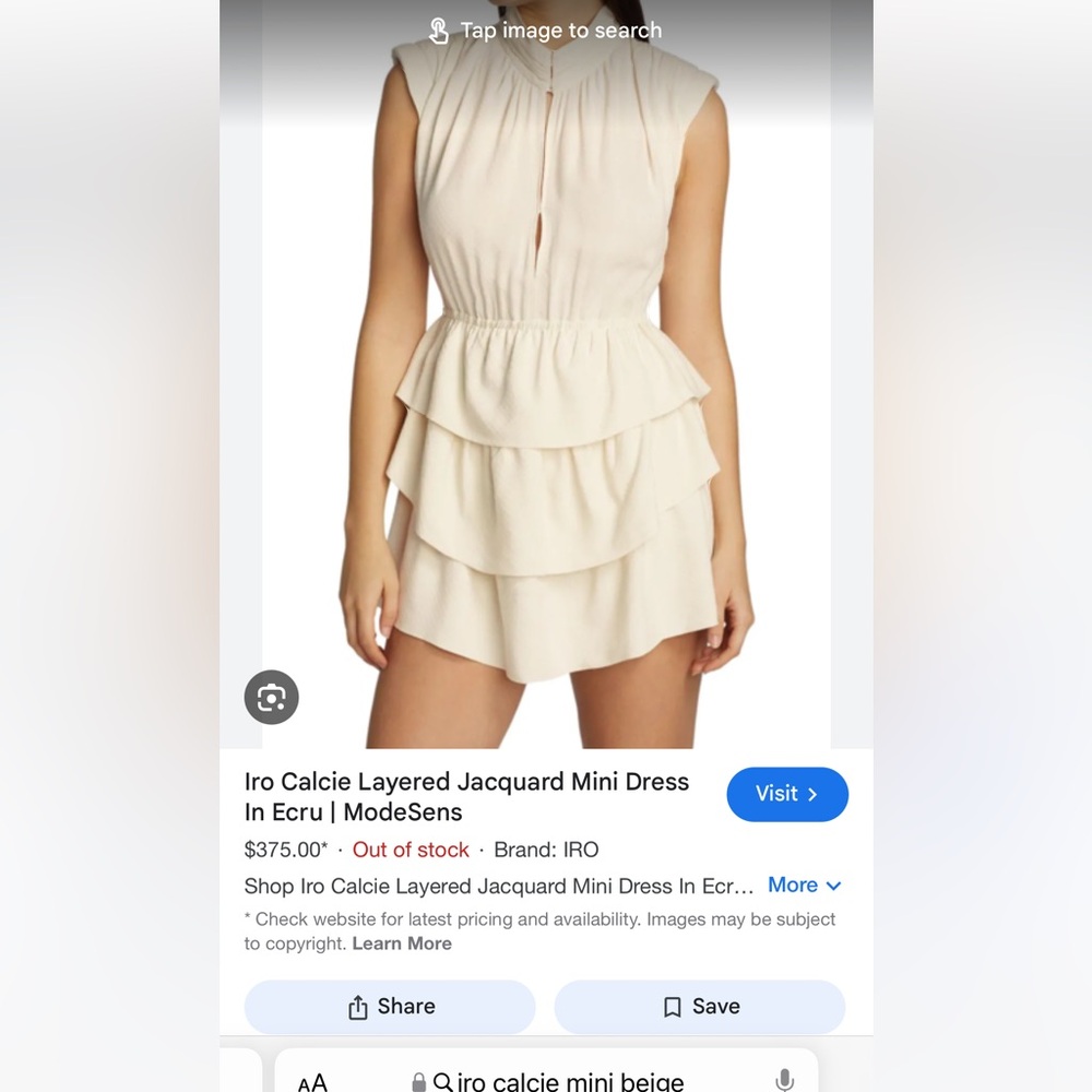 IRO Calsie Tiered Mini Dress